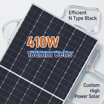 Painel Solar Monocristalino de 300W-400W com Estrutura de Alumínio Anodizado para Alta Eficiência