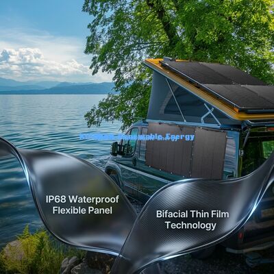 Painel Solar Flexível Portátil à Prova de Intempéries de 480W para Camping e Energia Sustentável