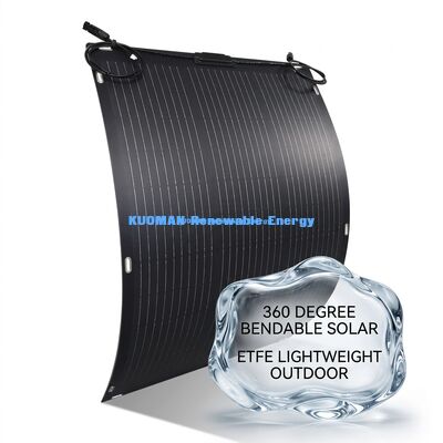 30W ETFE painel solar flexível filme fino para aventuras ao ar livre e escalada de montanha
