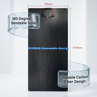 100W 210W IP68 painel solar flexível à prova d'água painel fotovoltaico de filme fino para viagens e habitação