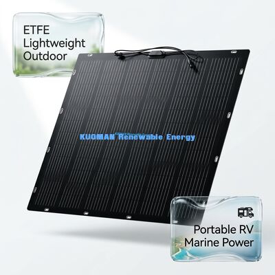 Painel Solar Flexível Dobrável à Prova d'Água IP68 de 100W e 360° para Telhados e Barcos com Certificação FCC