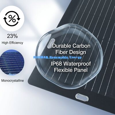 Painel Solar ETFE Flexível de 100W Leve para Viagens de RV e Aventuras ao Ar Livre