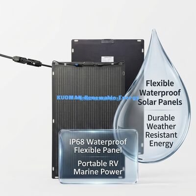 30W ETFE painel solar flexível filme fino para aventuras ao ar livre e escalada de montanha