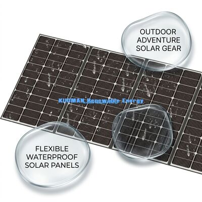 Carregador solar portátil de 400W com resistência à água IP68 e suporte ajustável para acampamento e caminhada