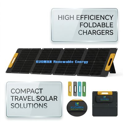 Painel Solar Portátil de Polissilício 120W IP68 Painel Solar dobrável impermeável para viagens ao ar livre