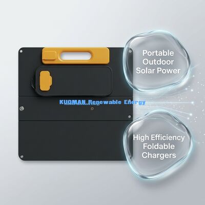 100W carregador solar dobrável com tecnologia solar IBC para telefones e laptops