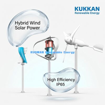 Luminária Pública Híbrida Eólica-Solar de 100W-200W com Proteção IP65 à Prova d'Água e 12h*365 dias de Tempo de Trabalho para Estradas Off-Grid