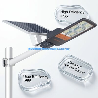 Luz de Rua Solar IP67 à Prova d'Água de 300W-500W com Lâmpada de Rua LED com Sensor de Movimento Inteligente