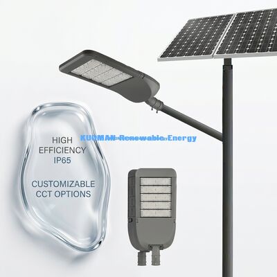 50W IP65 Iluminação solar de rua de alumínio à prova d'água com tecnologia LED para iluminação exterior de estradas