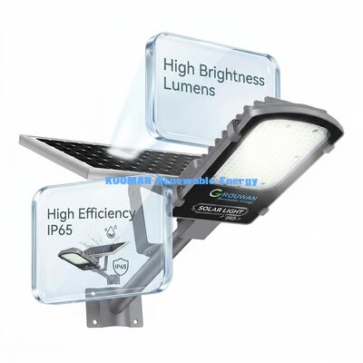 Luz de Rua Solar Dividida à Prova d'Água IP65 de 300W-500W com Bateria LiFePO4 e Painel Solar