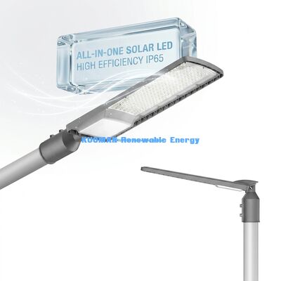 50W-200W Solar LED Street Light Exterior IP66 Impermeável com 50000 horas de vida útil para estacionamentos e rodovias