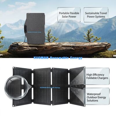 40W ETFE IP67 Carregador de painel solar dobrável portátil à prova d'água com USB Tipo-C