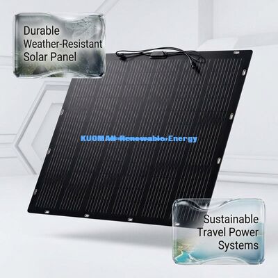 Painel Solar Flexível Dobrável à Prova d'Água IP68 de 100W e 360° para Telhados e Barcos com Certificação FCC