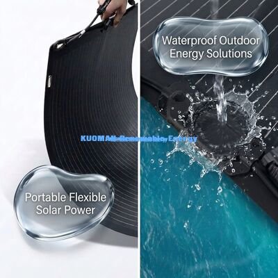 Painel Solar Flexível Curvável Revestido de ETFE de 100W para Montanhismo e Overlanding