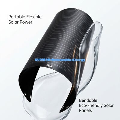 100 Watt 360 Graus Panela solar flexível flexível IP68 impermeável para barco iate telhado tenda carro