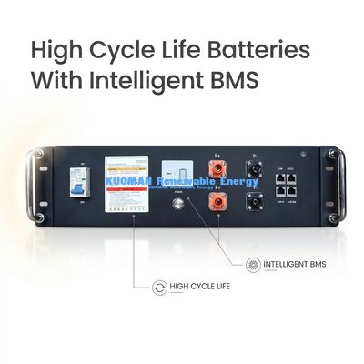 KM Nova Energia 51.2V 100Ah LiFePO4 Bateria de armazenamento de energia doméstica UL9540A UL1973 Certificado para sistemas solares