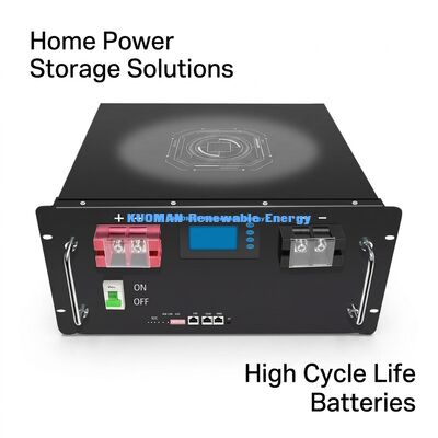 Módulo de rack de bateria LiFePO4 de 48V 200Ah com 8000 ciclos profundos e certificação UL CE para armazenamento de bateria em casa