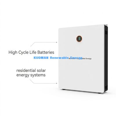 Bateria de Montagem na Parede KM 48V 300Ah LiFePO4 para Armazenamento de Energia Residencial com 8000 Ciclos