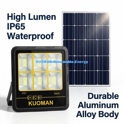 Holofote Solar à Prova d'Água IP65 de 200W-400W com LED de Alto Lúmen de 15000LM Holofote Solar para Jardim