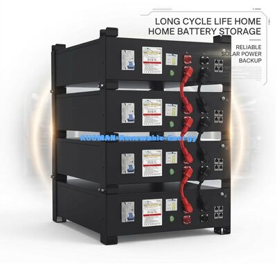 KM New Power 51.2V 400Ah LiFePO4 Home Battery Storage System com 10,24KWh ~ 30,72KWh Capacidade e 6000 ciclos de vida