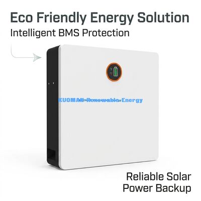 48V 100AH LiFePO4 Bateria doméstica com monitoramento em tempo real e garantia de 10 anos para sistemas de energia solar