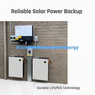 Sistema de armazenamento de baterias domésticas superfinas de 10 kWh com BMS inteligente para energia solar