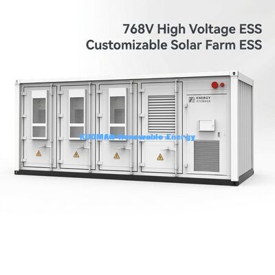 Armazenamento de Energia Comercial Personalizável de 215KWh ESS Bateria para Fazendas Solares Sustentáveis