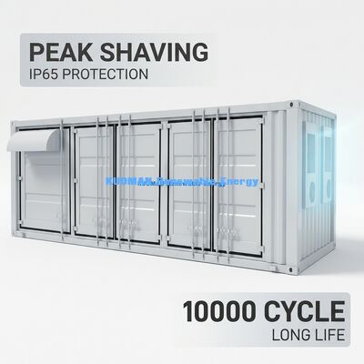 ESS Comercial com Classificação IP54 com BMS Avançado e Gerenciamento Térmico para Armazenamento de Baterias Industriais