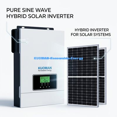 Inversor de energia fora da rede de 24 V com controle de aplicativo de carregador solar MPPT de 80 A e saída de onda sinusal pura para sistemas solares domésticos