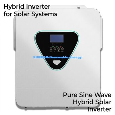 Inverter solar híbrido de 11 kW com saída de onda senoide pura e duplo MPPT para energia de backup