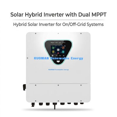 Inversor híbrido solar de 6 kW com duplo MPPT e classificação IP65 para uso doméstico e comercial