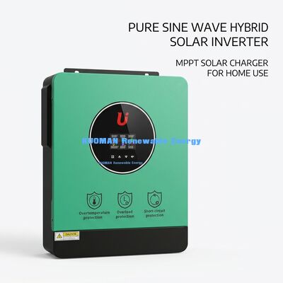 Inversor solar híbrido monofásico de alta eficiência de 4,2 kW/6,2 kW para sistemas domésticos e de rede