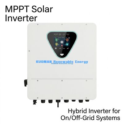 Inversor híbrido solar de 6 kW com duplo MPPT e classificação IP65 para uso doméstico e comercial