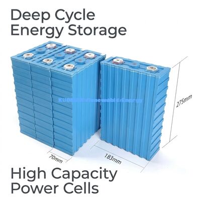 Célula de Bateria CALB 3.2V 200Ah 640Wh LiFePO4 para Sistemas de Energia Elétrica e Armazenamento de Energia