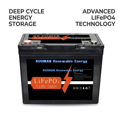 Bateria de Lítio LiFePO4 de 12V 50Ah com 691,2Wh de Energia e Células Prismáticas para Aplicações de Ciclo Profundo