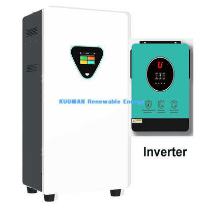Bateria recarregável 25.6V 300Ah Lifepo4 para inversor solar e gerador híbrido com rodas armário de armazenamento de energia solar