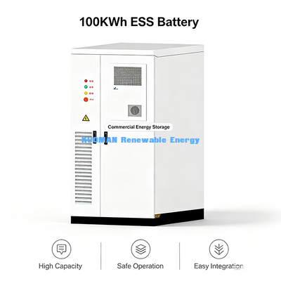 Robusto sistema de armazenamento de energia LiFePO4 ESS de 100 KWh Ambiente hostil adaptável para uso em armazéns industriais