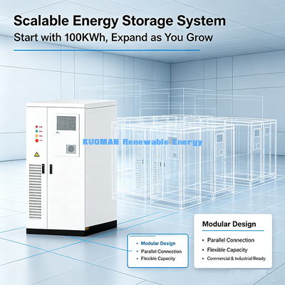 Robusto sistema de armazenamento de energia LiFePO4 ESS de 100 KWh Ambiente hostil adaptável para uso em armazéns industriais