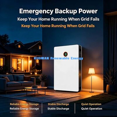 Powerwall 10.24kWh Protegida por Smart BMS 48V 200Ah LiFePO4 Bateria Solar Off-Grid para Backup Residencial