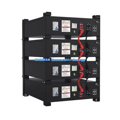 51Bateria LiFePO4 empilhável de 2 V 10,24 kWh  30,72 kWh
