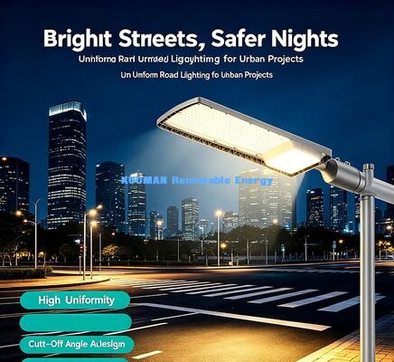 Luz de Rua LED SMD 3030 de Alta Eficiência | Iluminação de Estrada Externa em Alumínio Fundido