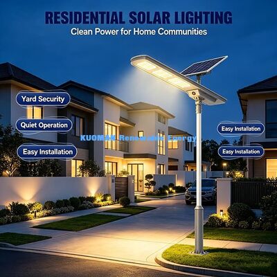 Luz de Rua Solar LED Tudo em Um 30W Painel Solar Monocristalino Lâmpada Solar IP65 para Estradas Rurais