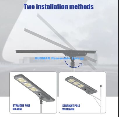 Luz de Rua Solar CCT 3000K-6000K Lâmpada Solar à Prova d'Água Tudo-em-Um de 30W para Projetos Externos