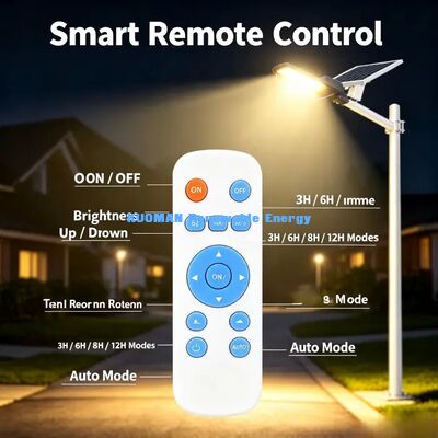 Luz de Rua Solar Dividida IP65 para Exterior, Lâmpada LED à Prova de Chuva e Raios