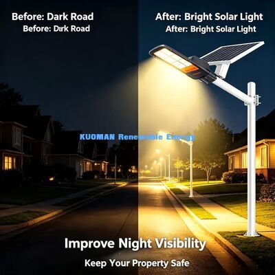 Luz de Rua Solar Separada Opcional de 300W 400W 500W para Rodovias e Comunidades