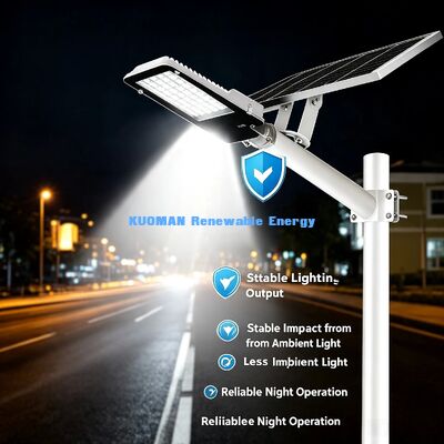 6000K Cool White Solar Street Light Alto brilho Lente Óptica Lâmpada de Estrada