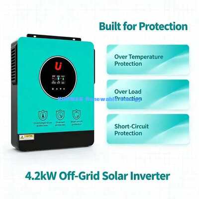 24V Bateria híbrida Inverter Solar 4200W Grid Ligado Off Grid Sistema Solar Doméstico