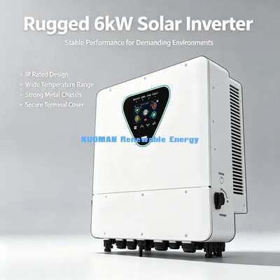 IP65 Área exterior impermeável 6KW Inverter híbrido solar Off Grid Fornecimento de energia de reserva