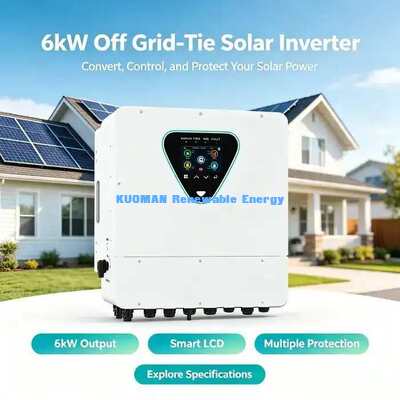 Inversor solar híbrido 6KW 2 MPPT com transformador de corrente e monitoramento remoto WiFi