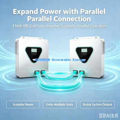 Inversor Solar Off-Grid 11KVA Entrada PV 500V Máx Saída AC Dupla Inversor Híbrido Solar